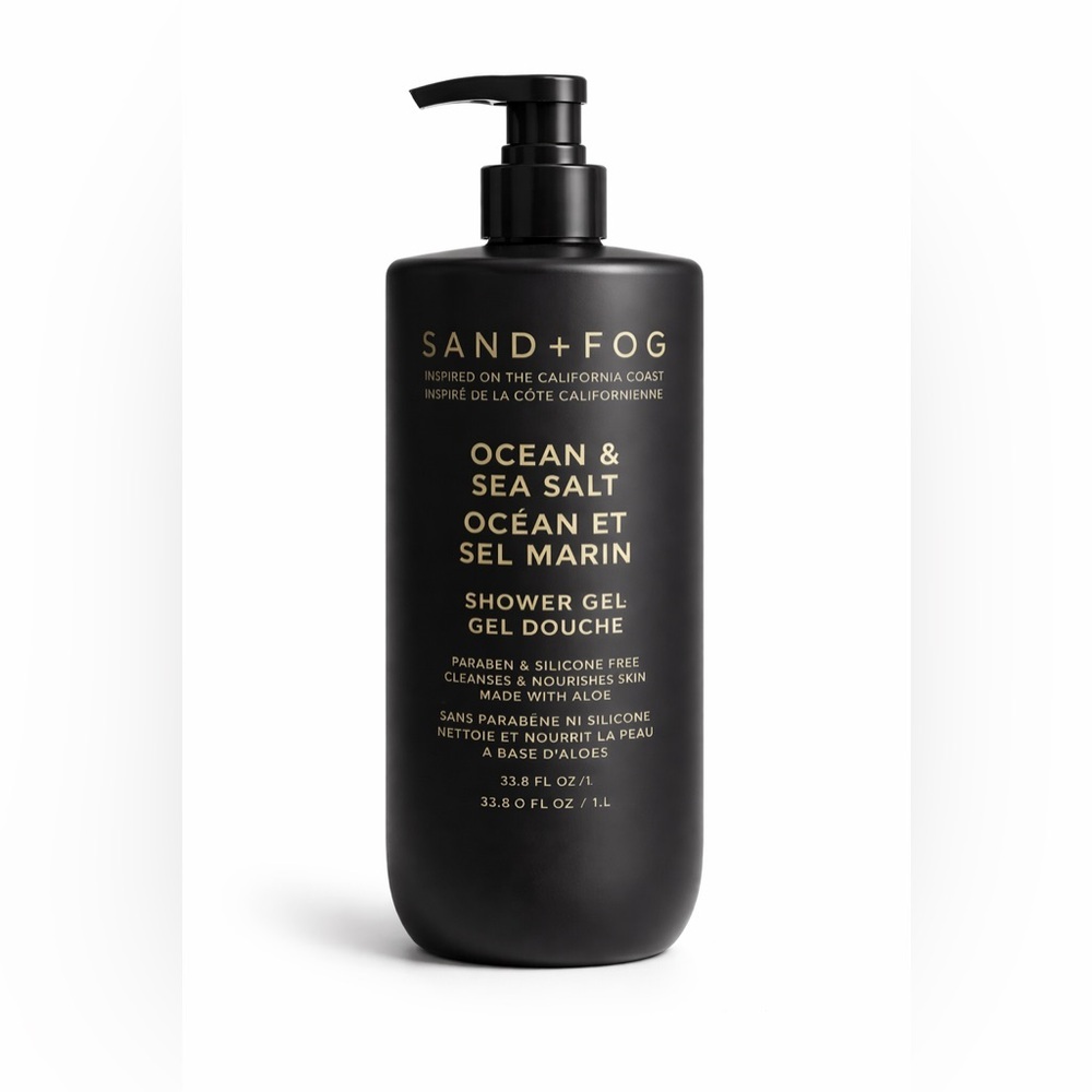 SAND + FOG Ocean & Sea Salt Shower Gel - Black